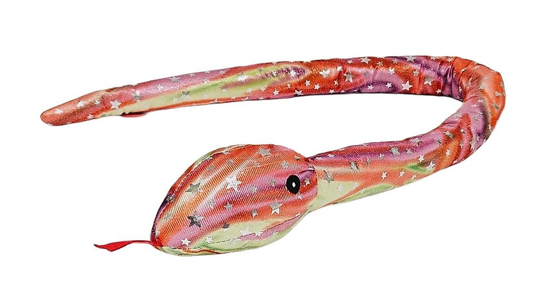soma Kuscheltier Plüschtier Plüschschlange XXL 100cm pink grün Sterne Plüsc günstig online kaufen