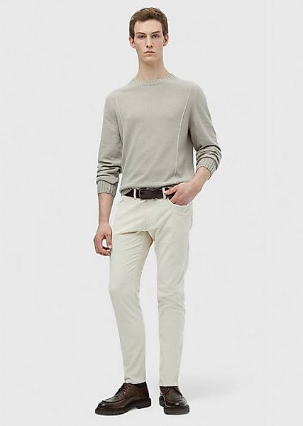 RAMSEY Chinohose Beige Weben Slim Fit Freizeit Baumwollmischung Hose günstig online kaufen