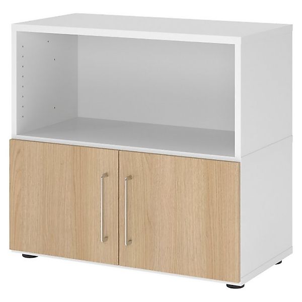 bümö Aktenschrank flexi Schrank Dekor: Weiß/Eiche günstig online kaufen