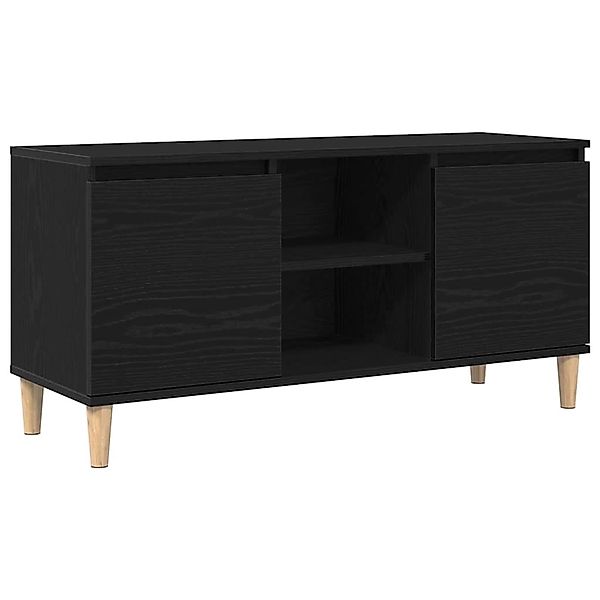 vidaXL TV-Schrank Schwarz 102 x 35 x 50 cm Holzwerkstoff 862584 günstig online kaufen