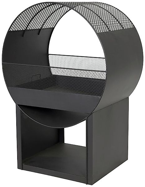 Buschbeck Feuerstelle Porthole, Feuerkorb, Feuerschale schwarz, günstig online kaufen