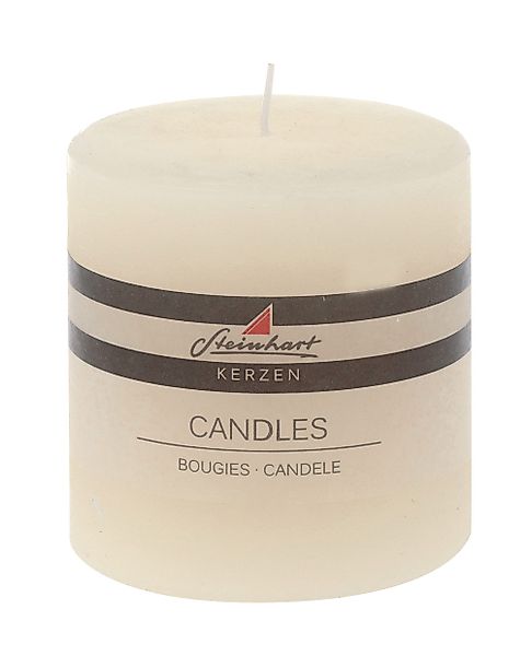 Steinhart Kerzen Rustic-Kerze Stumpenkerze "Raureif" Champagner günstig online kaufen