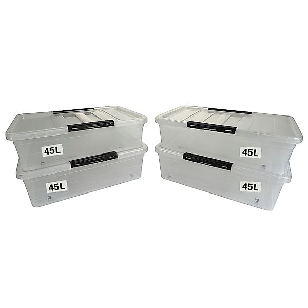 Plastard Aufbewahrungsbox mit Deckel & Rollen günstig online kaufen