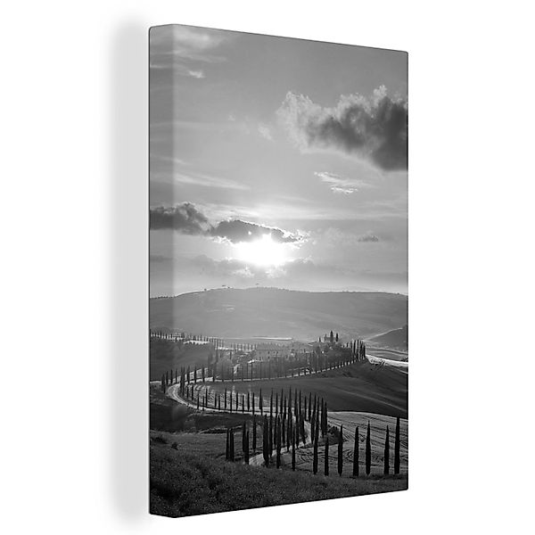 OneMillionCanvasses® Leinwandbild Sonnenuntergang über der toskanischen günstig online kaufen