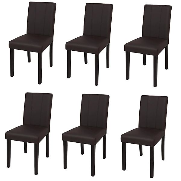 MCW Esszimmerstuhl O65d 6er-Set Braun günstig online kaufen
