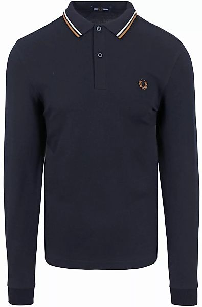 Fred Perry Langarm-Poloshirt Navy U86 - Größe L günstig online kaufen
