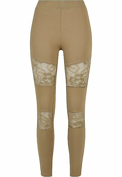 URBAN CLASSICS Leggings "Urban Classics Damen Ladies Laces Inset Leggings", günstig online kaufen
