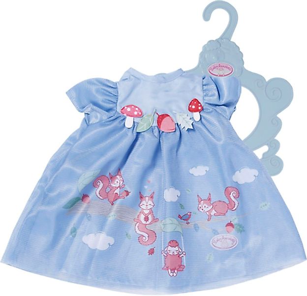 Baby Annabell Puppenkleidung Kleid blau Eichhörnchen, günstig online kaufen