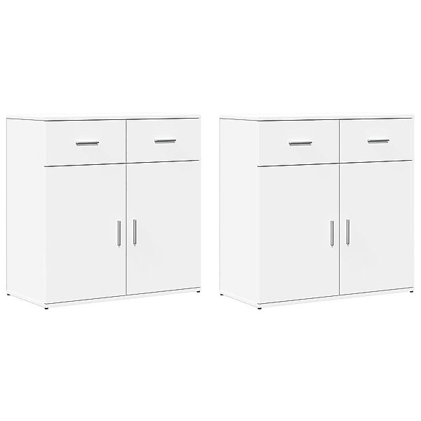vidaXL Sideboard Sideboards 2 Stk. Weiß günstig online kaufen