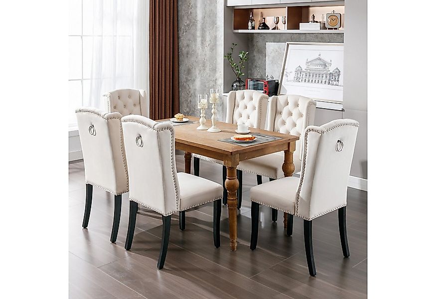 Flieks Esszimmerstuhl (Set, 4 St), 4er Set Polsterstuhl Wohnzimmerstuhl Sam günstig online kaufen