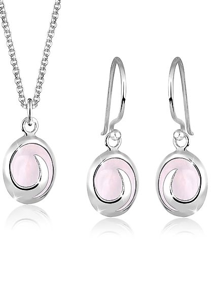 Elli Schmuckset Quarz Rose 925 Sterling günstig online kaufen