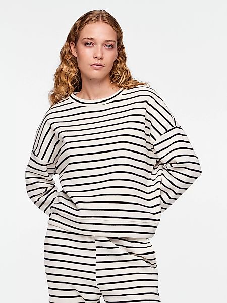 pieces Sweatshirt "PCCHILLI LS SWEAT STRIPES NOOS BC" günstig online kaufen