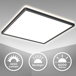 B.K.Licht Deckenleuchte ultra-flach LED Decken-Panel 29x29cm günstig online kaufen