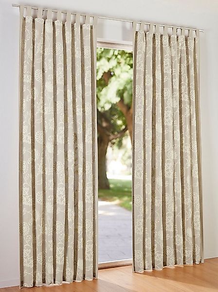 heine Gardine Dekoschal . (1 St), Schlaufen, blickdicht, Fertigstore gerade günstig online kaufen