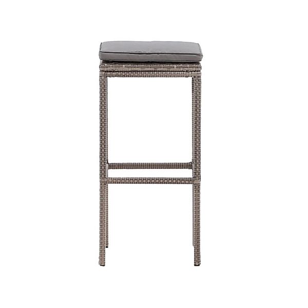 ebuy24 Alo Garten Barhocker mit Kissen Grau günstig online kaufen