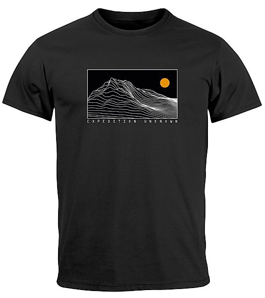 Neverless Print-Shirt Herren T-Shirt Frontprint Wandern günstig online kaufen