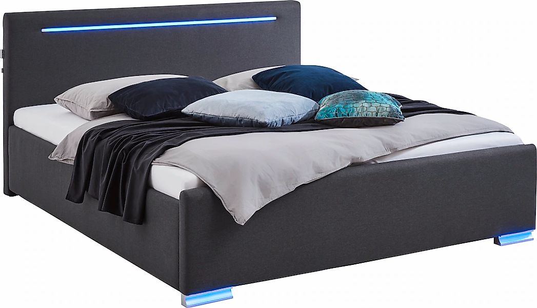 meise.möbel Polsterbett, Polsterbett, LED, USB-Anschluss günstig online kaufen