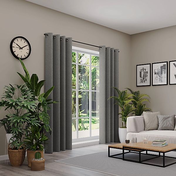 Neutex for you Vorhang nach Maß "ARUBA" Ösen 1 Stk. tlg. Uni Dimout, hochwe günstig online kaufen