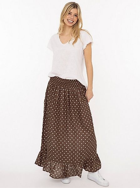 Zwillingsherz Maxirock "Classic Dots" knöchellang, elastischer Bund, mit Pu günstig online kaufen