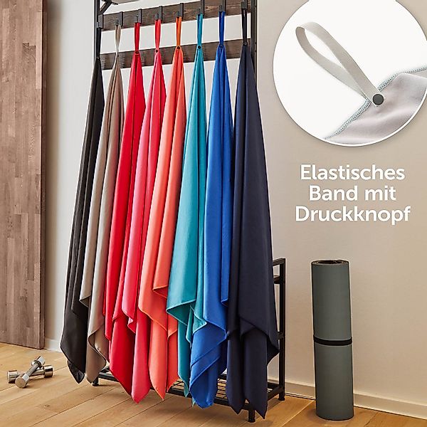 Blumtal Handtuch Fitness Handtuch im 2er Set, Mikrofaser Sporthandtuch Fitn günstig online kaufen
