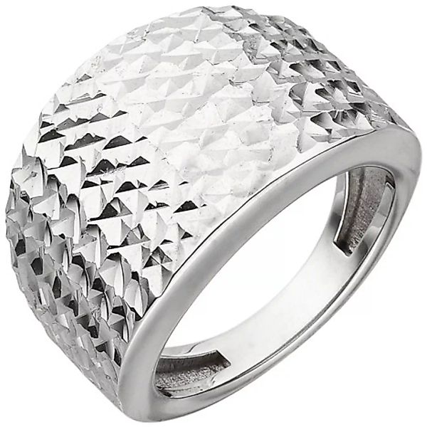 SIGO Damen Ring breit 925 Sterling Silber mit Struktur Silberring günstig online kaufen