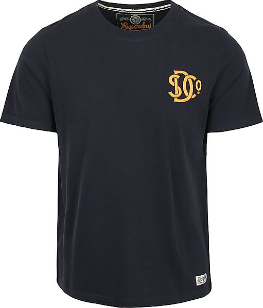 Superdry Neon Relaxed T-Shirt Navy - Größe XL günstig online kaufen