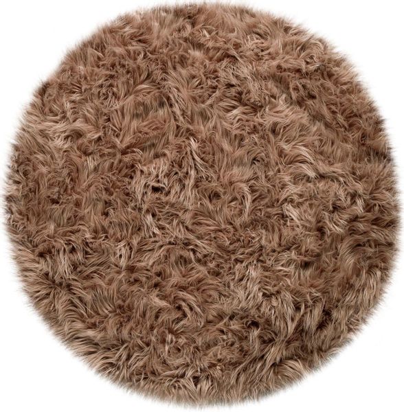 Paco Home Fellteppich "Playa 960" rund 64 mm Höhe Kunstfell, Flokati-Optik, günstig online kaufen