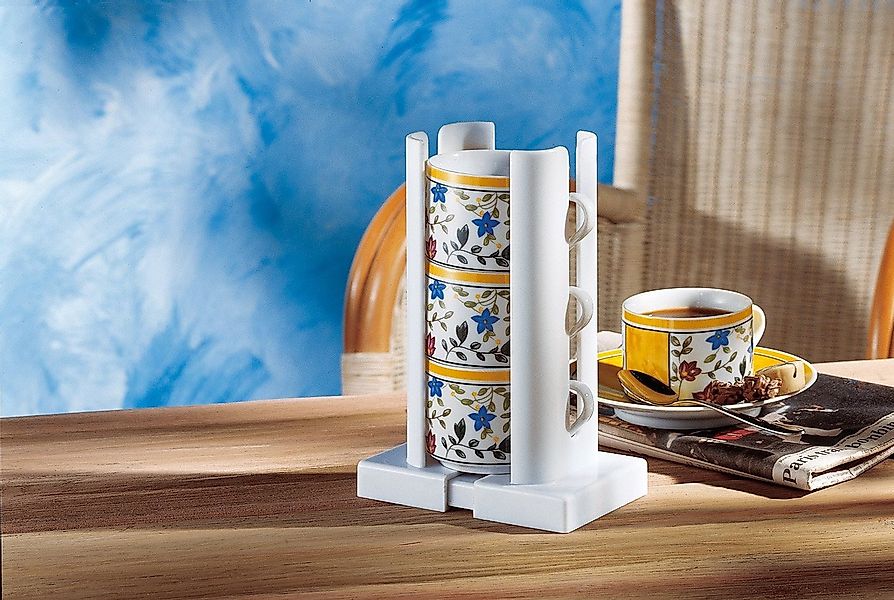 Ruco Ablageelement, Set 4-tlg., (Tassenstapler), Kunststoff, in der Breite günstig online kaufen