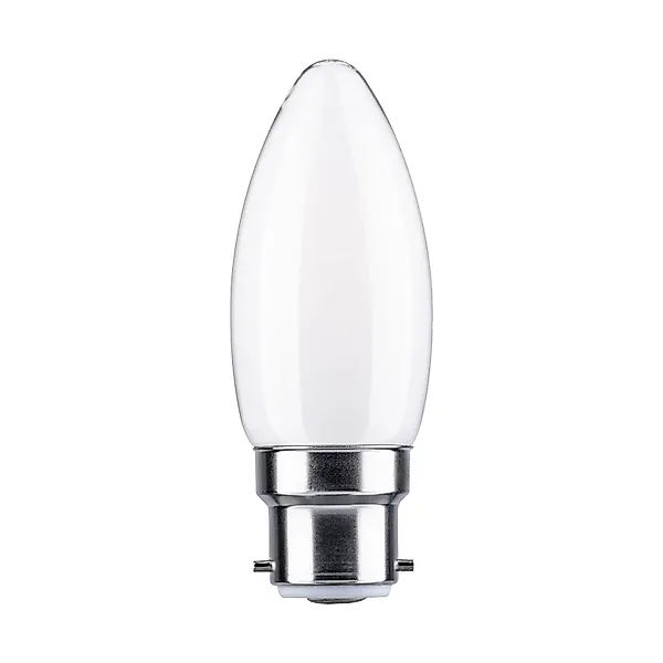 Paulmann LED-Kerze B22d 4,7W 2.700K opal dimmbar günstig online kaufen