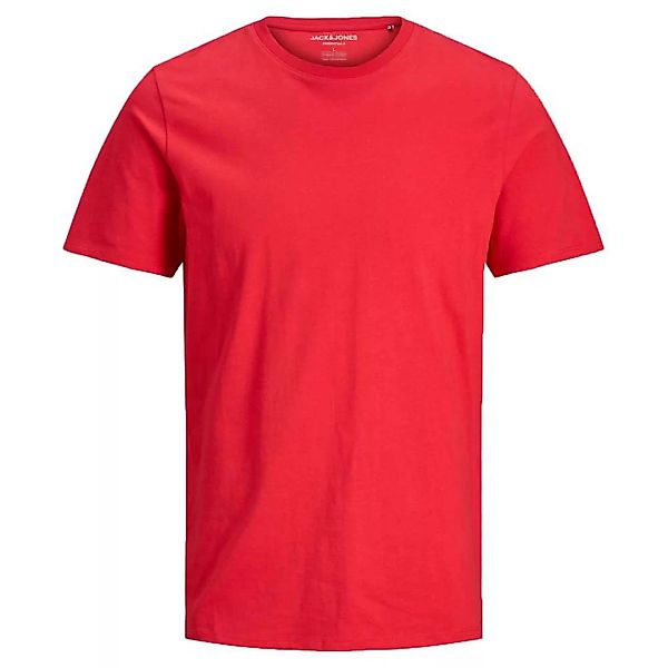 Jack & Jones Organic Basic O-neck Kurzärmeliges T-shirt M True Red / Detail günstig online kaufen