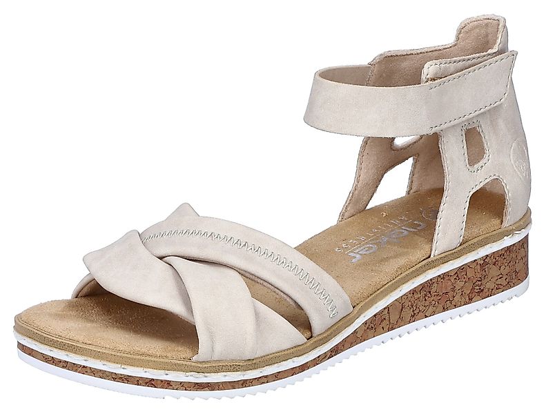 Rieker Sandalette, Sandale, Sommerschuh, Klettschuh, Keilabsatz, günstig online kaufen