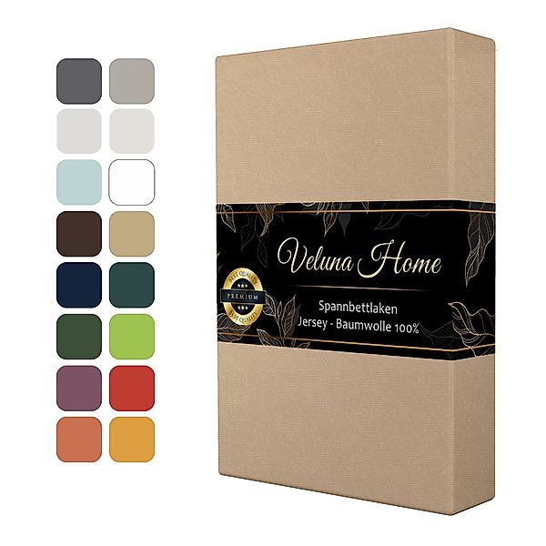 Veluna Home Spannbettlaken Premium Jersey Bettlaken, günstig online kaufen