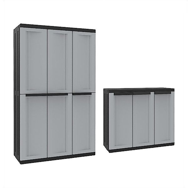 Kreher Mehrzweckschrank Dreitüriger Kunststoffschrank 'C-Twist' (Modell günstig online kaufen