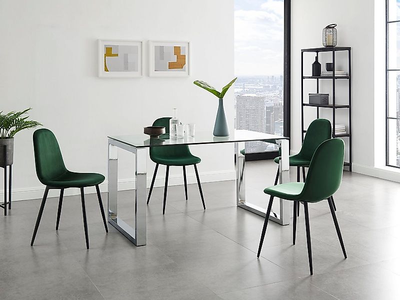 Leonique Esszimmerstuhl Eadwine, TOPSELLER! Stuhl, Küchenstuhl, 4-Fuß Stuhl günstig online kaufen