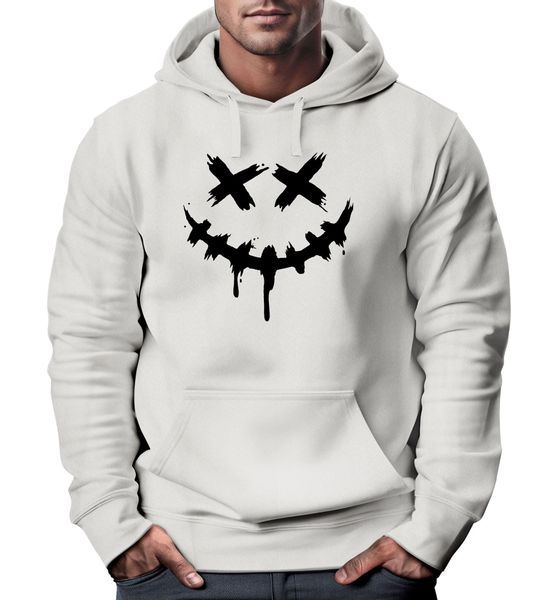 Neverless Hoodie Hoodie Herren Bedruckt Techwear günstig online kaufen