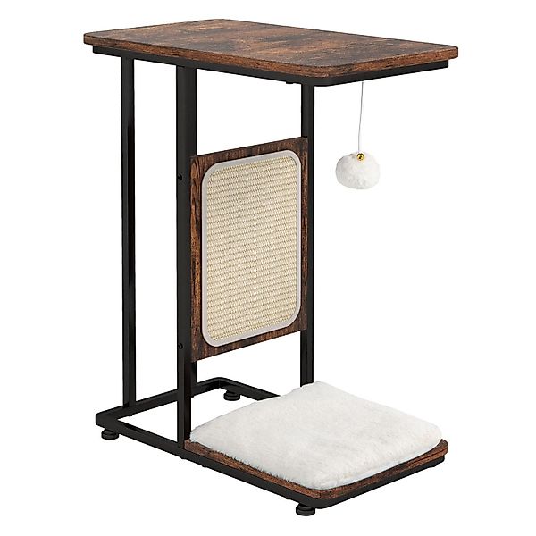 KOMFOTTEU Kratzbaum Beistelltisch, C-förmiger Katzentisch mit günstig online kaufen