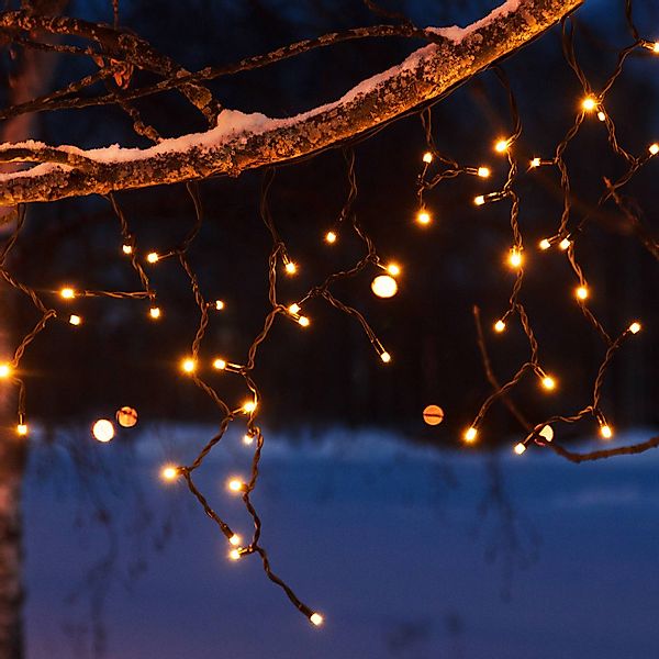 LED-Lichtervorhang Chrissline Extra, 100 LEDs, 2.300 K günstig online kaufen