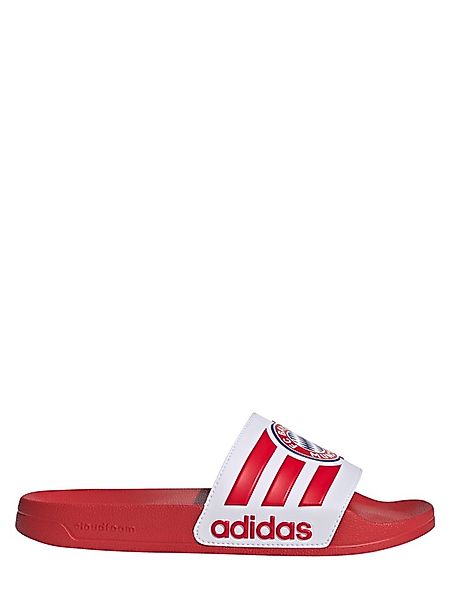 adidas Performance FC Bayern München, Adilette, Unisex, Rot/Weiß Slipper günstig online kaufen