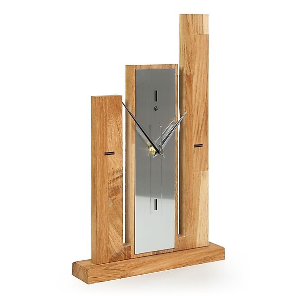 Kreative Feder Standuhr Designer-Standuhr "Stairs" aus Massivholz, ohne Tic günstig online kaufen