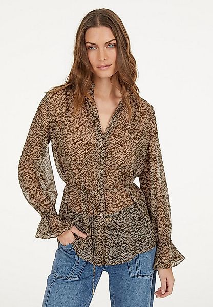 MARC AUREL Langarmbluse im Minimal Leo-Print günstig online kaufen