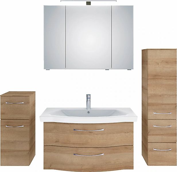 Saphir Badmöbel-Set »6005 Sprint 4-teilig, Keramik-Waschtisch mit LED-Spieg günstig online kaufen