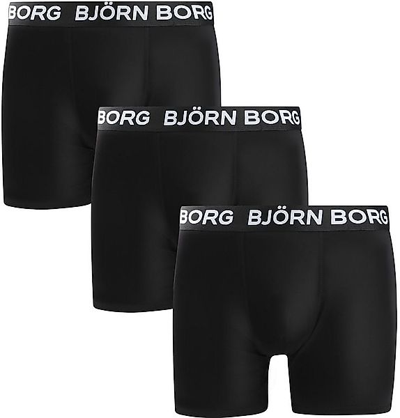 Bjorn Borg Sports Boxershorts 3-Pack Schwarz  - Größe L günstig online kaufen