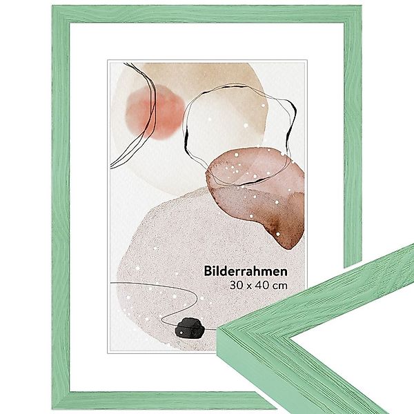 WANDStyle Bilderrahmen H300, Hellgrün, aus Massivholz günstig online kaufen