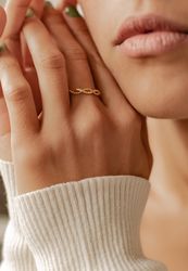 Hey Happiness Fingerring Doppelt Infinity, Damen günstig online kaufen