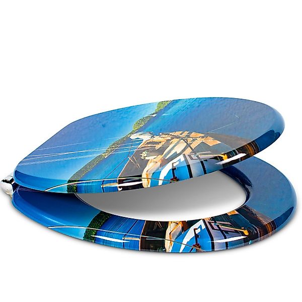 Sanfino WC-Sitz „Boat“ hochwertiger Toilettendeckel mit günstig online kaufen