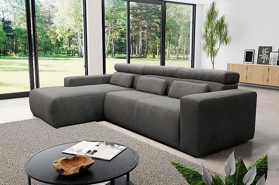 DOMO collection Ecksofa "Brandon B/T: 289/177 cm, belastbar bis 140kg/ Sitz günstig online kaufen