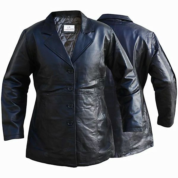 German Wear Ledermantel Trend 424C Schwarz Damen Ledermantel Jacke aus Lamm günstig online kaufen