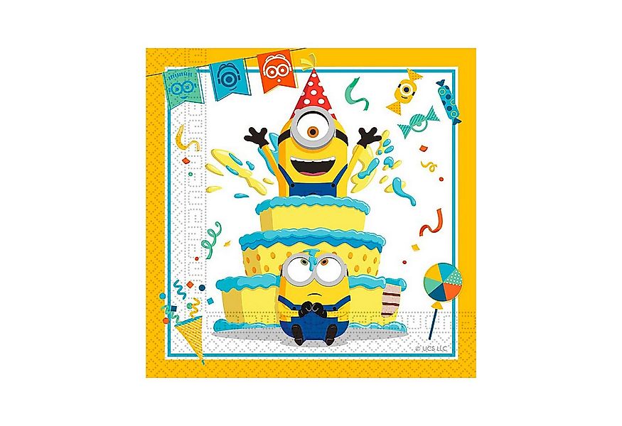 Procos Hängedekoration 'Minions' Tischdeko, Servietten 20Stk./33x33cm günstig online kaufen