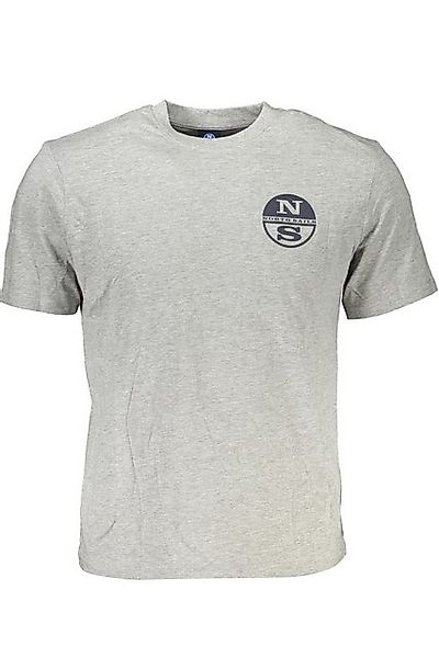 North Sails T-Shirt Kurzarm Herren T-Shirt Grau mit Rundhals und günstig online kaufen