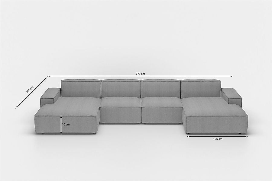 Fun Möbel Wohnlandschaft U-Form CELES, Breite günstig online kaufen